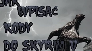 Poradnik jak wpisać kody do The Eld er Scrolls V (Skyrim V)