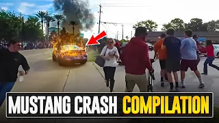 EPIC MUSTANG CRASH COMPILATION