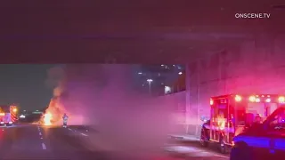 2 killed in fiery crash on 405 Freeway