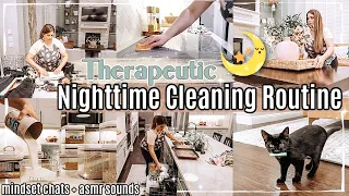 🌙 THERAPEUTIC AFTER DARK CLEAN WITH ME 2023 ✨ NIGHT TIME CLEANING ROUTINE + MINDSET CHATS & ASMR