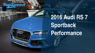 2016 Audi RS 7 Sportback Performance