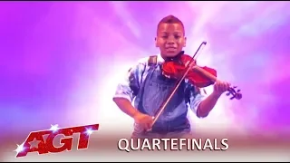 Tyler Butler-Figueroa: Child Cancer Survivor Vilolinist Brings The House DOWN!| America's Got Talent