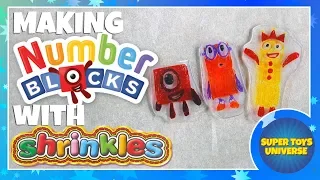 Numberblocks made with Shrinkies!! CBeebies Number blocks