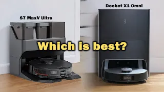 Roborock S7 MaxV Ultra vs Ecovacs X1 Omni - Which to choose?