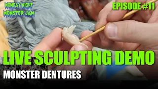 How to Sculpt Monster Dentures w/ Casey Love - Monday Night Monster Jam - Ep.11