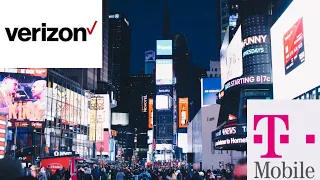 T-Mobile versus Verizon | Times square, NY  | Speed Testing in New York City