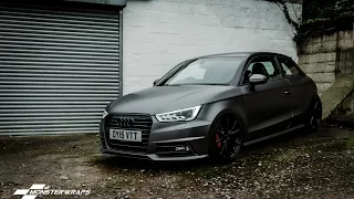 Monsterwraps | Audi A1 - Satin dark grey car wrap Monsterwraps Southampton Hampshire UK