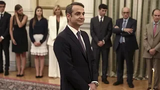 Mitsotakis sworn in as Greek PM, promises economic growth