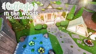 No Gamepass Cottage In The Woods with Camping Area Speedbuild and Tour - iTapixca Builds