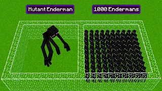 Mutant Enderman VS 1000 Endermans