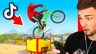 TOP 5 BESTE GTA 5 TIK TOK STUNTS! (BMX, MOTORRAD, ROCKET VOLTIC & MEHR!)