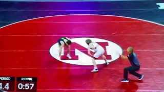 Most Outstanding Wrestler Jacob Van Dee Nebraska Husker Wrestling vs Michigan 2/9/24