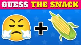 Guess The SNACK & JUNK FOOD By Emoji 🍕🍫 | Emoji Quiz 2024
