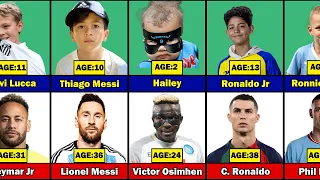 AGE Comparison : Famous Football Players And their FIRST Son/Daughter.