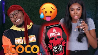 COCO JONES Loses A Bet and Has To Eat THE WORLD'S HOTTEST CHIP! | T and Coco, EP. 8