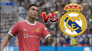 C.RONALDO vs REAL MADRID | FIFA 22 MOD Ultimate Difficulty Career Mode UCL Final HDR Next Gen
