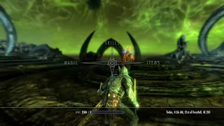 Skyrim - Getting an invisible Miraak to fight you