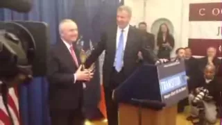 Bill Bratton speaks after being named the next police commissioner of NYC