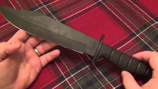 Knife Review : Ontario Marine Raider Bowie (SP10) (USA 1095 Fixed Blade Under $53)