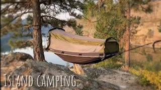 Solo Hammock Camping On An Island | Crua Hybrid Hammock