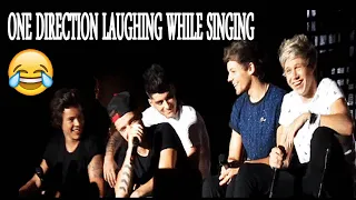 LAUGHING WHILE SINGING - ONE DIRECTION (COMPILATION)