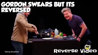 Gordon Ramsay on Hot Ones only when he's swearing but it's REVERSED!