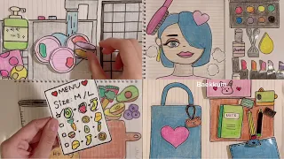 [💸paperdiy💸] Compilation of 10 Paper Toys🧸Make up & School Bag 10가지 종이놀이 모음집 ASMR