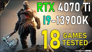 RTX 4070 Ti + i9-13900K | Test in 18 Games at 1440p | ULTRA Settings | Tech MK