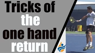 Tricks of the One Hand Backhand Return of Serve feat Nicolas Almagro