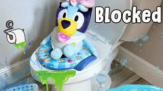 💩 Baby Bluey Blocks the Toilet! Baby Bluey Clogs the Toilet and Learns a Valuable Lesson on Honesty