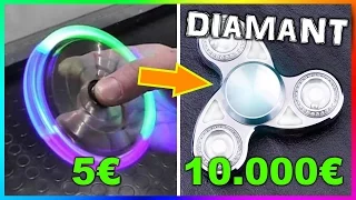 5€ FIDGET SPINNER VS 10.000€ FIDGET SPINNER!