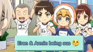 Eren and Armin being sus