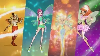 Winx Club All Extra Transformations! HD