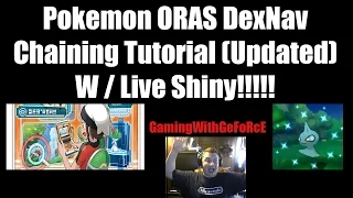 Live Shiny! DexNav Chaining Tutorial ORAS (LIVE SHINY!!!) (Pokemon Omega Ruby & Alpha Sapphire)