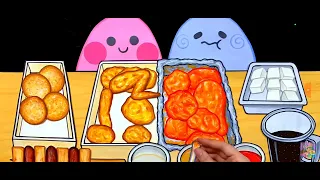 eating chicken with slime!