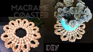 DIY Macrame Coaster | Macrame flower  Table Mat | Macrame Tutorial Step by Step