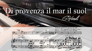 Di provenza il mar,il suol, Karaoke, La Traviata, G.Verdi, Giorgio Germont, Baritone aria