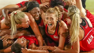 England stun Australia with last-second goal to win netball gold at the Commonwealth Games