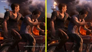 Uncharted 4 PS4 Pro vs PS4 4K Graphics Comparison