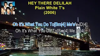 Hey There Delilah - Plain White T's (Karaoke Sing-A-Long) (Lyrics) & (Guitar Chords)