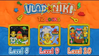 Vlad & Niki 12 locks level 8-9-10 Walkthrough