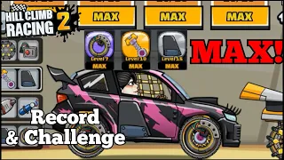 Coming Adventure!? MAXING OUT RALLY CAR KANGAROO SETUP! Record & Challenge- Hill Climb Racing 2