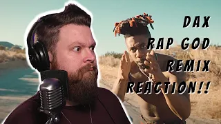 Reaction to Dax - Eminem "Rap God" Remix  - Metal Guy Reacts