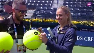 Angelique Kerber has a blast at Dubai Kids Day