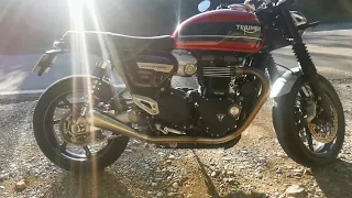 Triumph Speed Twin : Exhaust Sound (Xpipe/Ironhead+Race Db)