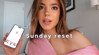 Sunday reset vlog | laundry, organizing, skincare, etc.