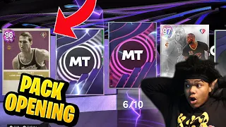NEW NBA 75 CARDS + OPALS IN PACKS!! PINK DIAMOND JERRY WEST PACK OPENING NBA 2K22 MYTEAM