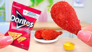 Yummy Miniature Cooking Crispy Doritos Spicy Fried Chicken Recipe 🍗 Best Fast Food Fried Chicken