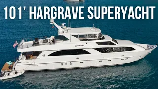 Touring a $4,000,000 101' SUPERYACHT |  2010 Hargrave Custom Raised Pilothouse Super Yacht Tour