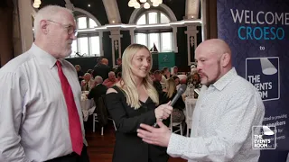 Eddie Butler and Brian Moore at The Events Room's Six Nations 2020 England v Wales Preview Lunch